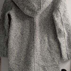 Cozy Gray Hooded Coat